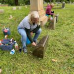 Roswell Historical Society Fall Cemetery Monument Cleaning Event