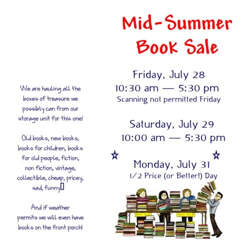 Mid-Summer Book Sale