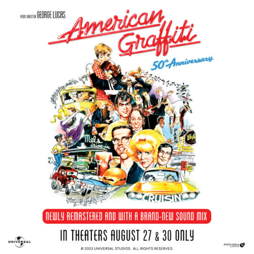 Fathom Events, American Graffiti 50th anniversary screening at Aurora Cineplex