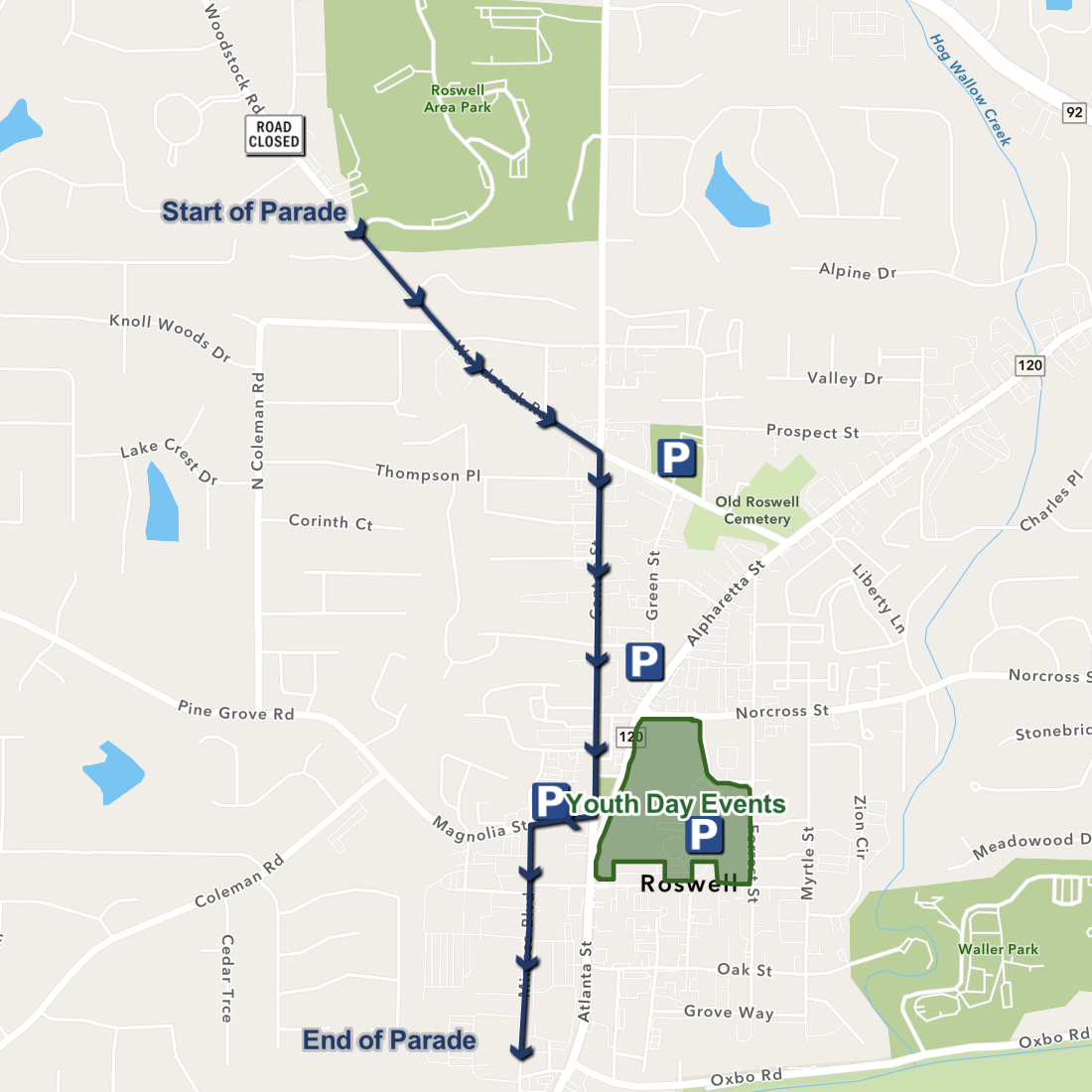 Youth Day Parade Route