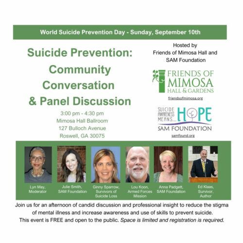Suicide Prevention: Community Conversation & Panel Discussion