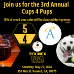 3rd Annual Cups 4 Pups Event at 5/4 Meadery with Angels Among Us